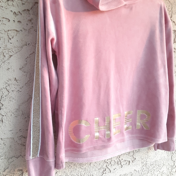 Justice Active Cheer Pink Crop Women Sweater 14/16 - Picture 3 of 7